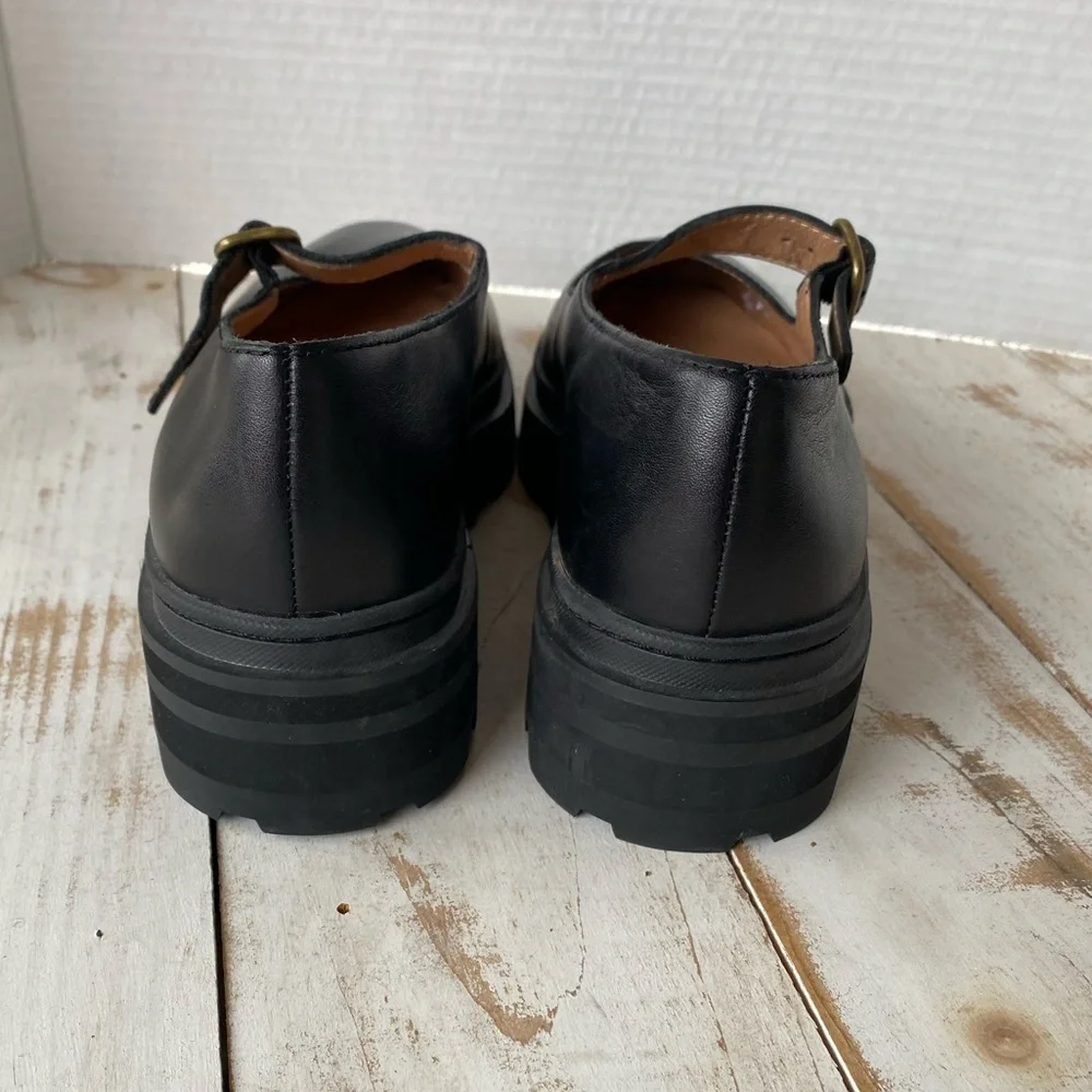Madewell Black Mary Jane Platform Shoes - Picture 6 of 14